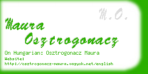 maura osztrogonacz business card